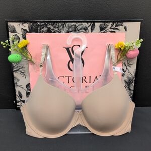 Victoria Secret The T-shirt Perfect Shape Smooth Push-Up Bra 36B Praline